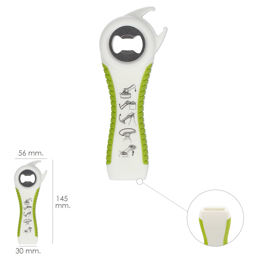 Abre Botellas / Latas / Botes Multifuncion 5 en 1
